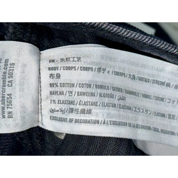 Abercrombie & Fitch 90s Relaxed Jean High Rise Black Straight Jeans Size 26 2 R - Image 4