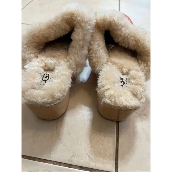 UGG Australia Coral Kalie Suede Sheepskin Lined Clog Slide Size 10 - Image 5
