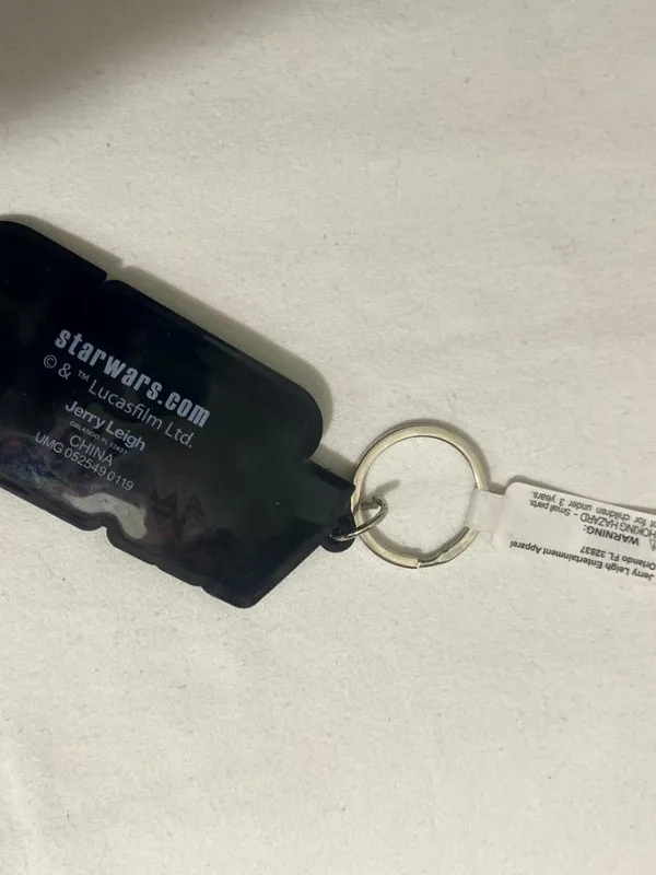 Star Wars Logo Keychain Rubber Yellow Black Lucasfilm Official Merchandise - Image 4