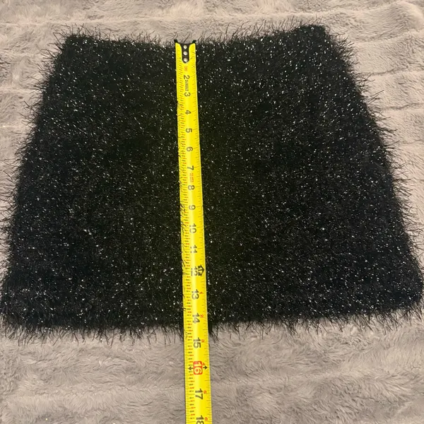 After Market Black Sparkle Mini Skirt Size S - Image 6