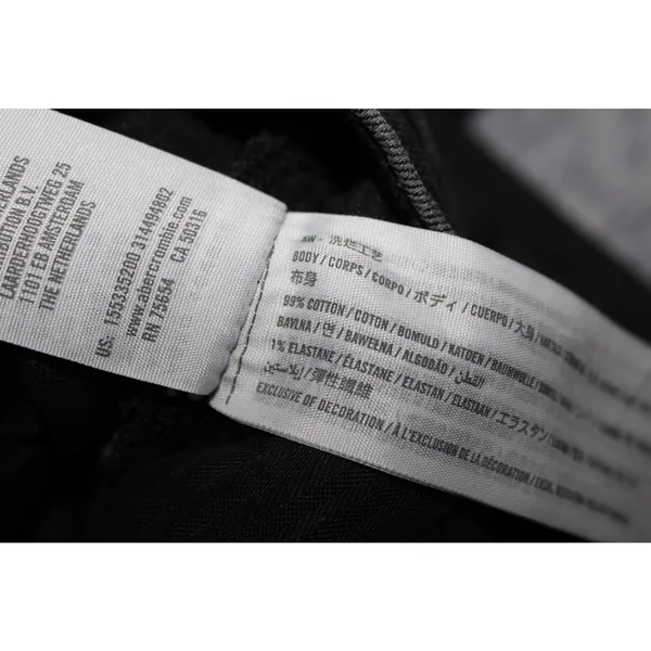 Abercrombie & Fitch The Ankle Straight Ultra High Rise Black Jeans Size 25 / 0 R - Image 4