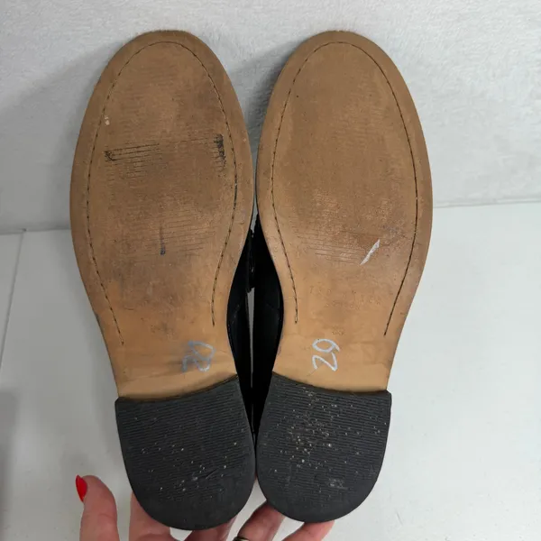 Ted Baker 39 US 8 Drayan Loafer Magnolia Accent Black Leather Gold Bit Shoes - Image 10