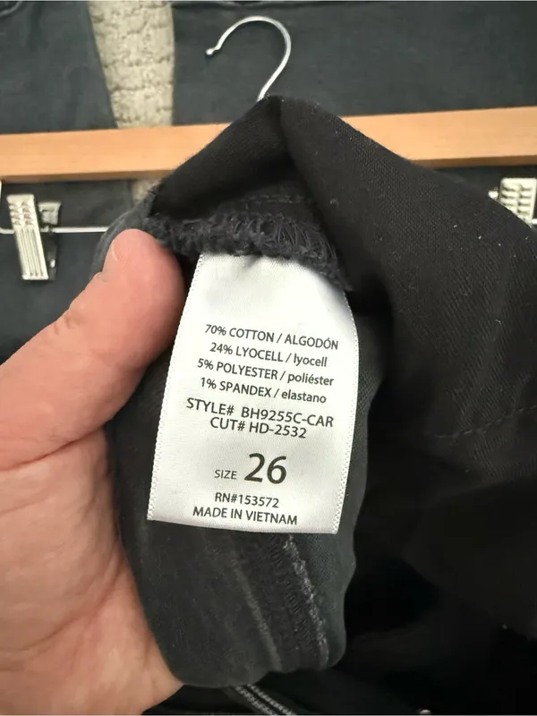 Bohme Atzi Wide Leg Jeans Charcoal Grey High Rise Women’s Size 26 - Image 7