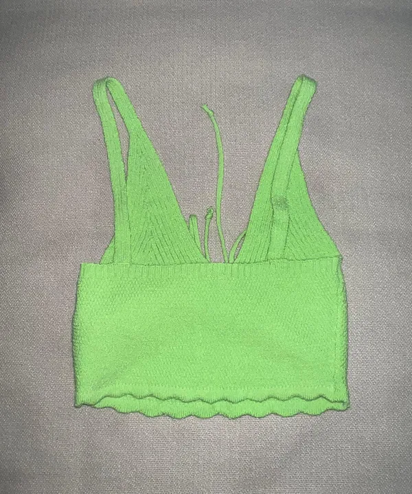 ZARA Tied Knit Sweater Top - Image 5