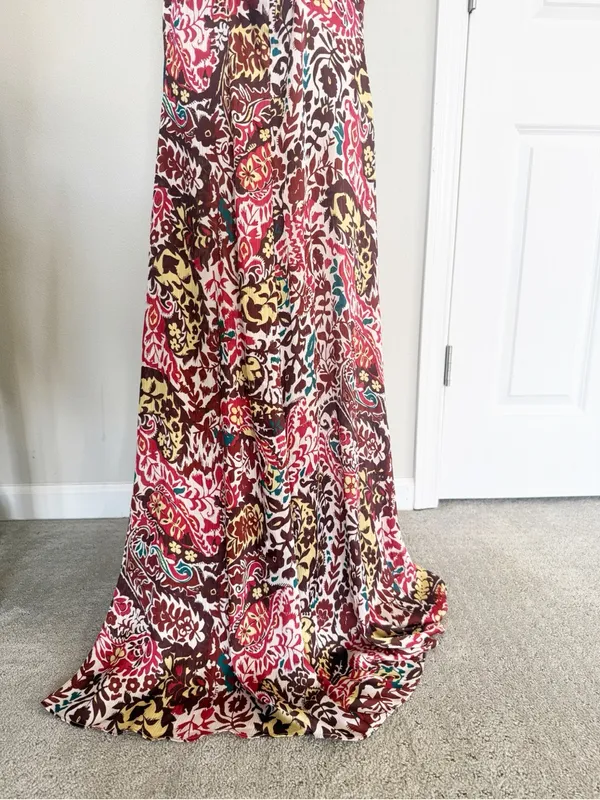 Zara Floral Paisley Maxi Dress Size Medium - Image 6