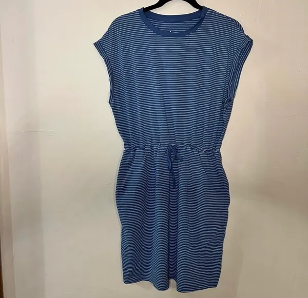 A New Day Blue and white stripe dress - Image 2