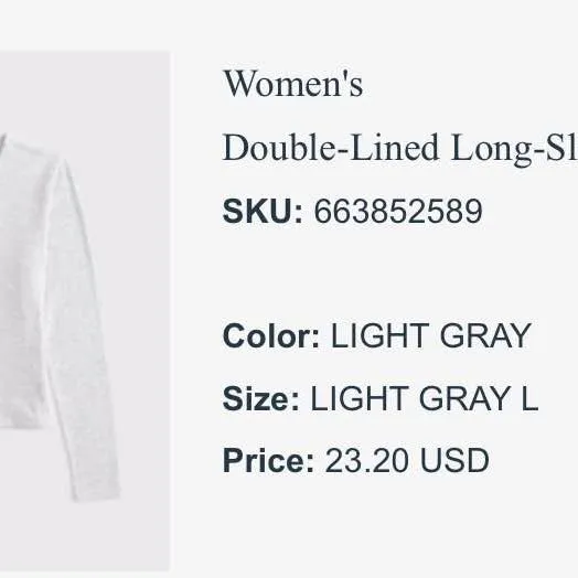 Abercrombie and fitch long sleeve fitted tee - Image 3