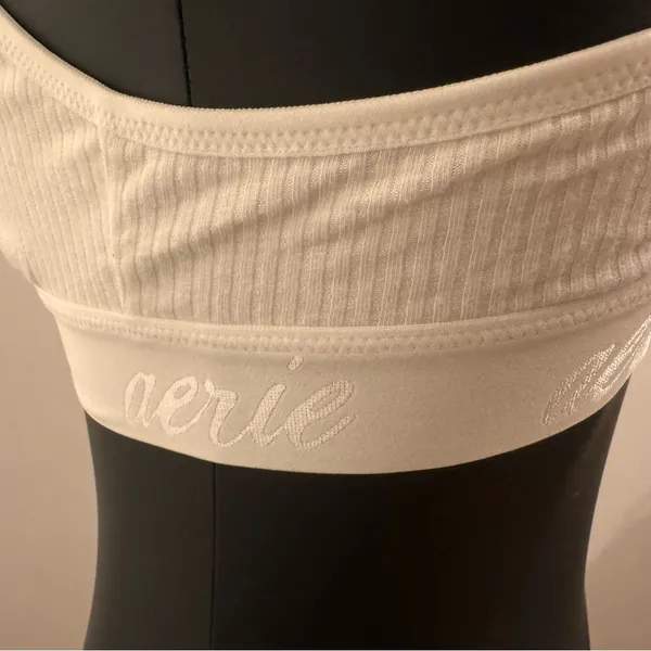 Aerie White Textured Bralette - Image 3
