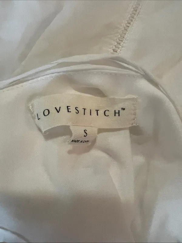 lovestitch White Eyelet Hem Maxi Slip - Image 9