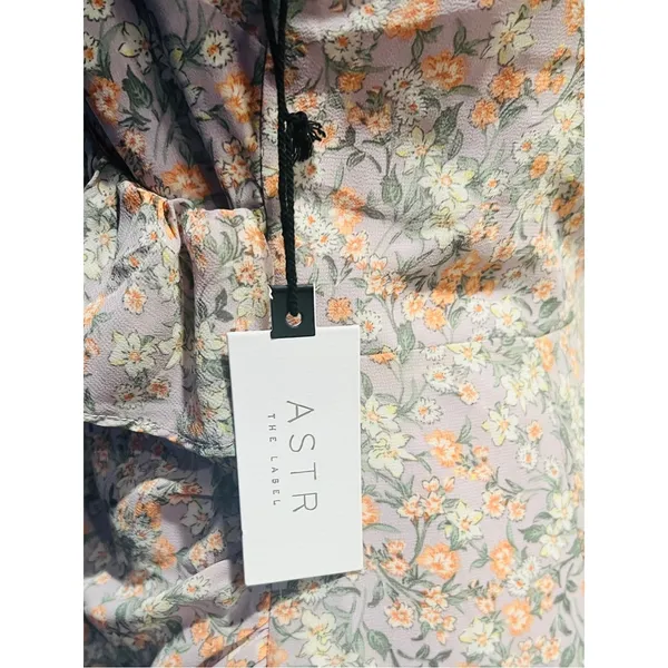 ASTR THE LABEL Mahalia Dress in Lilac & Orange Floral Size Medium NWT - Image 12