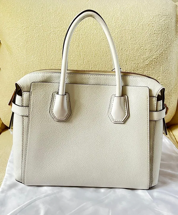 Michael Kors Leather Mercer Belted Satchel - Image 4