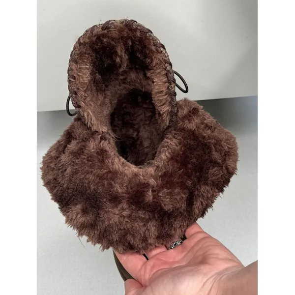 1990s–2000s Lamo Essential Shearling Suede Button Boots 7.5/8 Brown - Image 7