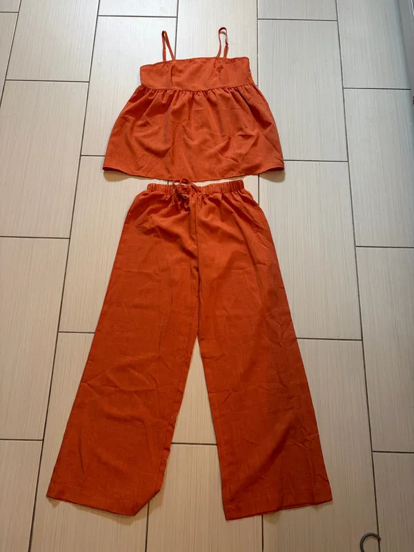SHEIN orange tank and pant set - Image 6