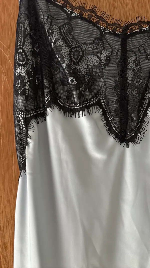 lace slip dress White - Image 2