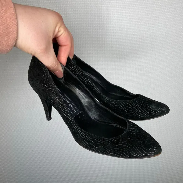 Stuart Weitzman | Vintage Black‎ Heels 6.5 Woman’s - Image 2