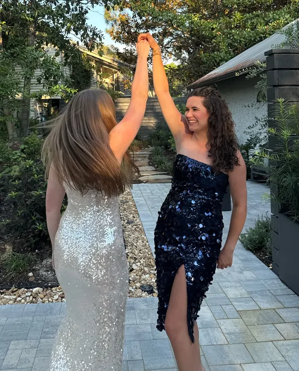 Amanda Uprichard Navy Sequin Dress - Image 7