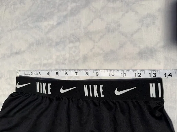 Nike Black Women's Athletic Shorts with Branded Waistband size XL - Image 9