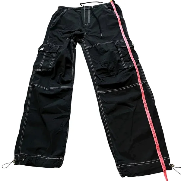 Garage Cargo Pant Black XS Contrast Stitching Skater Gorpcore Streetwear Utility - Image 10