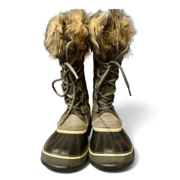 Sorel Joan of Arctic Waterproof Fur Insulated Snow Boots Quarry / Black 6‎ - Image 2