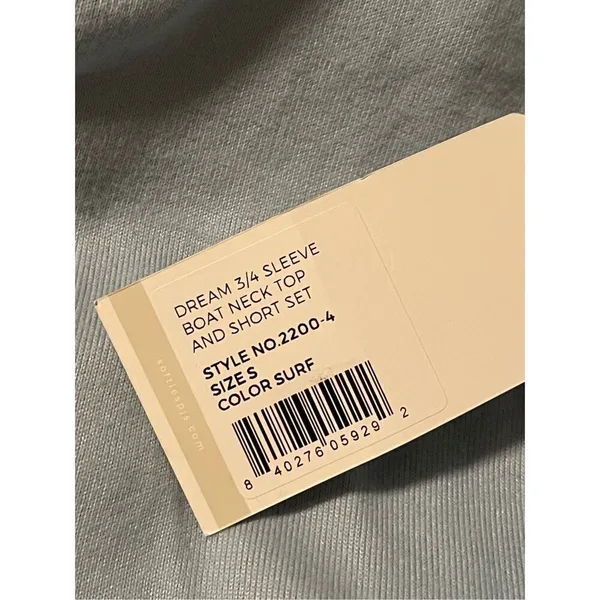 Soffe NWT Dream Boat Neck Top and Short PJ Set Small - Image 8