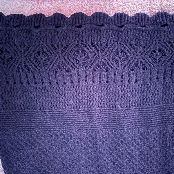 Anthropologie‎ Crochet Skirt Mini Black Size M Nwt - Image 6