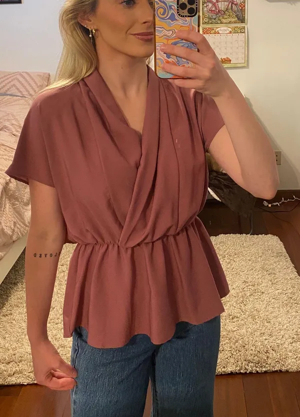 Rose Blouse Pink Size M - Image 2