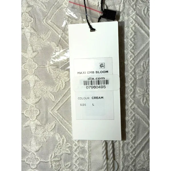 Starling Reine Maxi Emb Bloom Dress Cream Embroidered Boho Cottagecore‎ Size 20 - Image 5