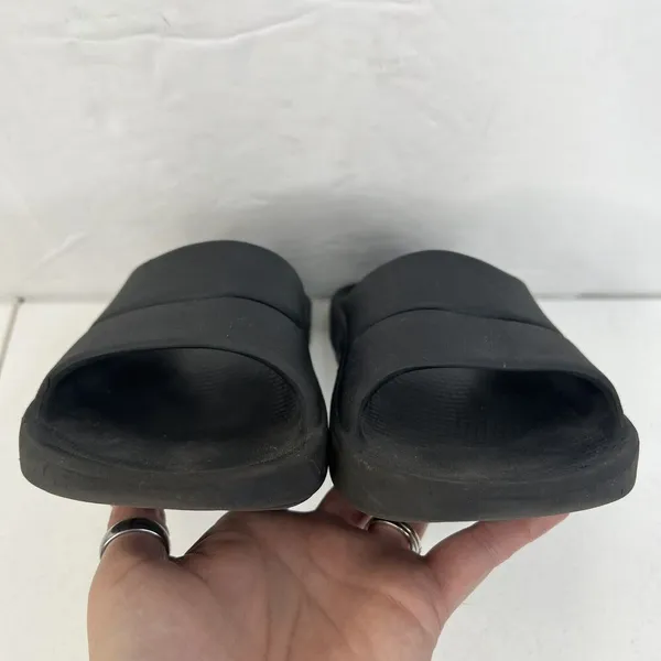 Oofos OOahh Black Unisex EU 39 Men 6 Women 8 Recovery Comfort Lightweight Slides - Image 8