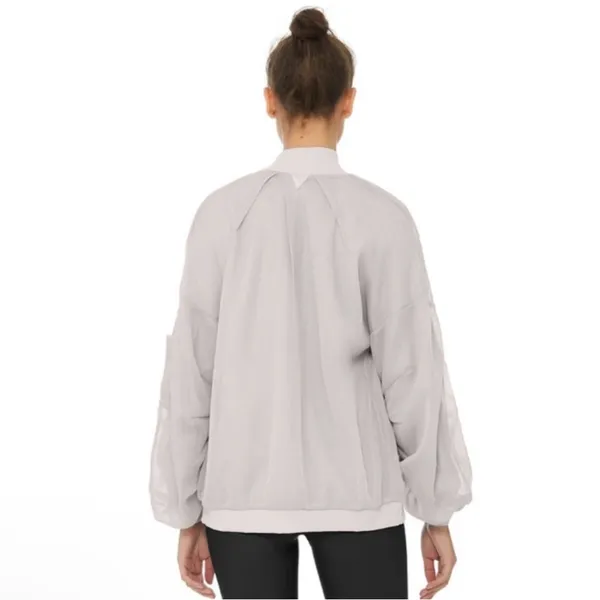 Alo Yoga‎ Field Mesh Jacket Full Zip Dove Grey large - Image 3