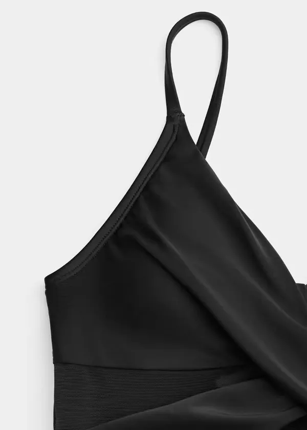 🌊 Cupshe Black Mesh One Piece Swimsuit NWT (Size Medium) - Image 5