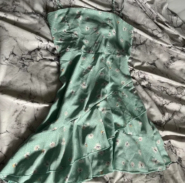 Altar’d State Mint Green Mini Dress  - Image 4