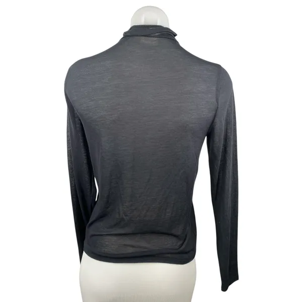 Abercrombie & Fitch Women's Black Turtleneck Long Sleeve Slim Fit Sweater Top S - Image 2