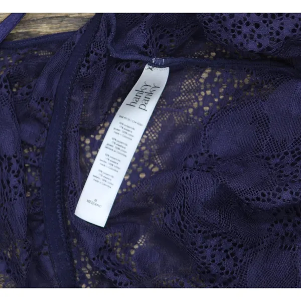 NWT Hanky Panky Tropical Storm Thong-back Bodysuit Summer Rain Purple Blue M - Image 7