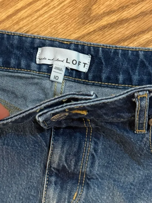 LOFT Women's Medium Wash Denim Mini Skirt - Image 2