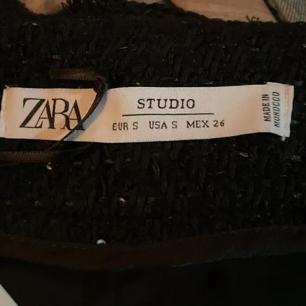 NWT Zara Tweed Sequin A Line Mini Skirt - Image 10