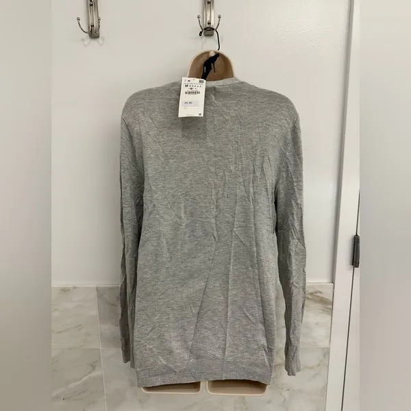ZARA *NWT*  Gray Button-Down Cardigan - Image 9