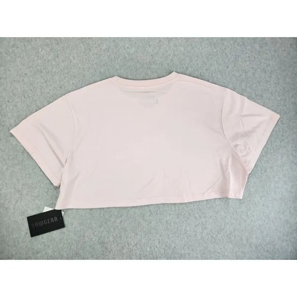 NWT Rawgear Powder Pink Crop Top T-shirt Size Small‎ L/XL - Look Great W/ Jeans! - Image 10
