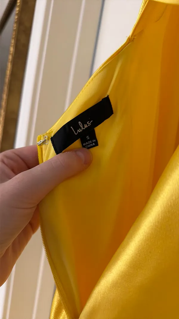 Lulus Dress Maxi Yellow - Image 5