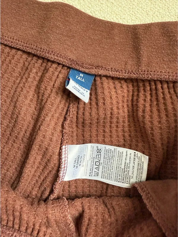 Old Navy Brown Waffle Lounge Pants  - Image 5