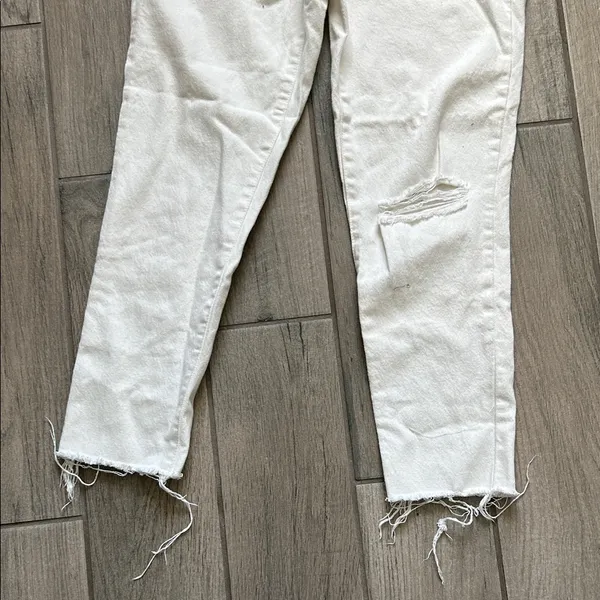 Madewell the mom Jean Cream Straight Leg Women's Jeans - Image 5