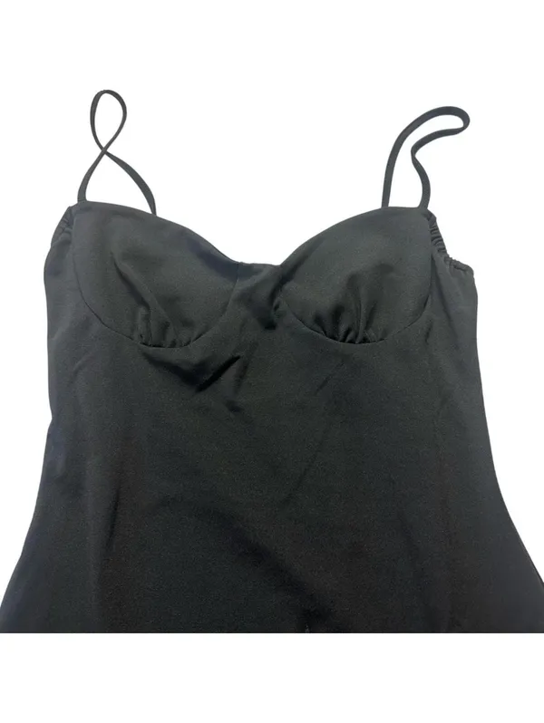 Classic Black Spaghetti Strap Dress XL - Image 2