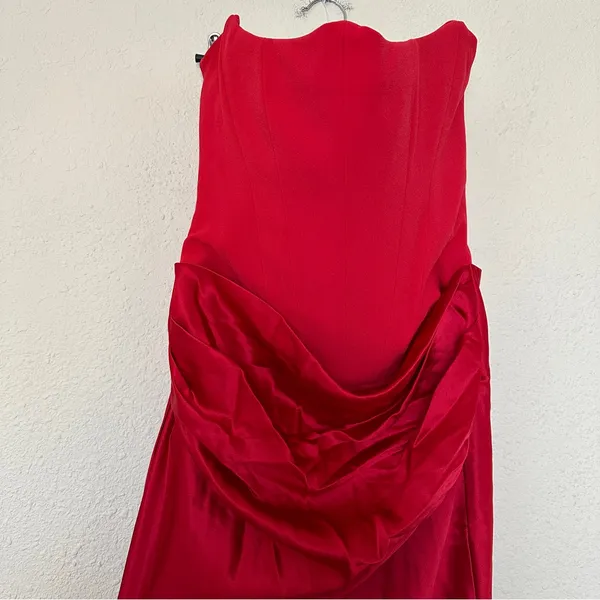 HOUSE OF‎ CB 'Persephone' Scarlet Strapless Corset Maxi Dress NWOT size S - Image 8
