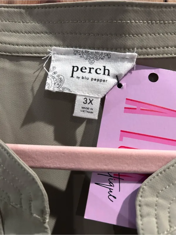 NWT Perch By Blu Pepper Plus Size Women’s Blouse - Image 3