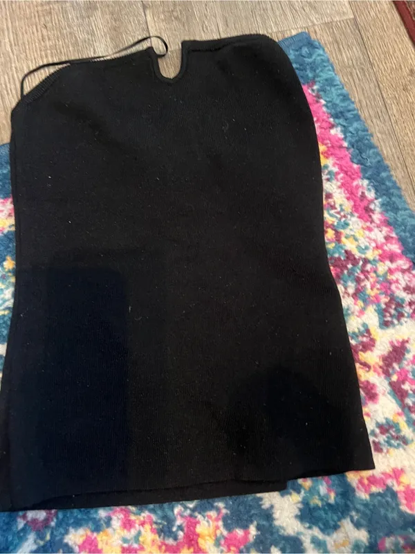 Naked wardrobe Black Strapless Structured Top - Image 4