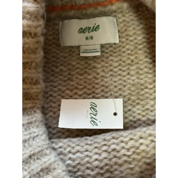 NWT Aerie Knit French Bulldog Sweater Women Size Medium Stretch Soft Fall Comfy - Image 11