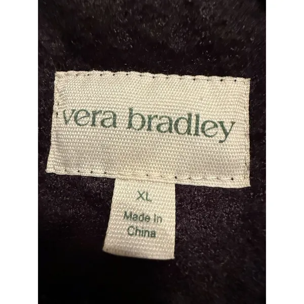 Vera Bradley Venetian flowers Teddy Fleece Pullover XL MSRP $89 - Image 4
