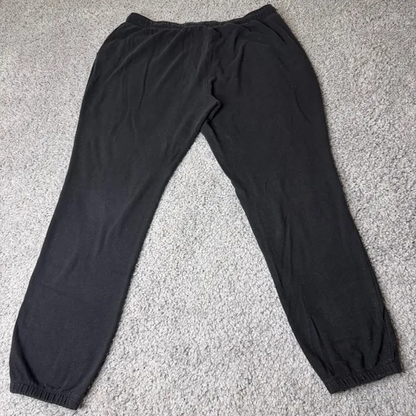 New York & Company Womens Black Love NYC Apple Graphic Jogger Sweatpants Large - Image 2