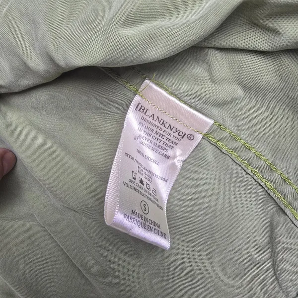 Blank NYC Women Sage Green Lyocell Cropped Utility Military‎ Jacket S - Image 5