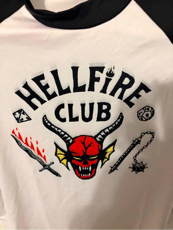 Hellfire Club Raglan Short Sleeve Tee - Image 2