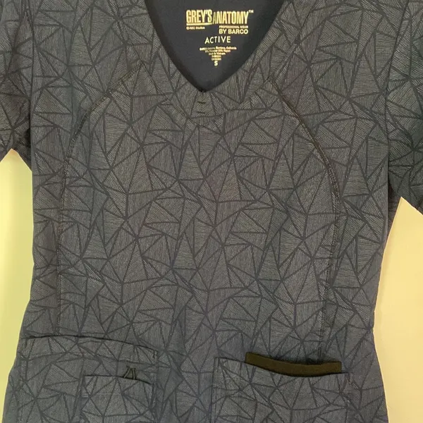 Grey’s Anatomy Professional Wear by BARCO Active Scrub Top Blue Small - Image 6